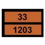 Placa ADR Identificación del Producto ONU