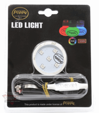 Base Poppy Led Multicor 12/24V com ligação isqueiro
