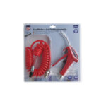 Kit de pistola de ar com mangueira vermelha