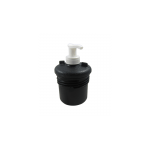 Dispensador de jabón de plástico negro
