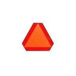 Placa reflectante en triángulo S2