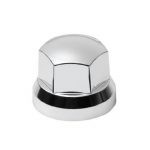 Tapa de tuerca de rueda cromada baja