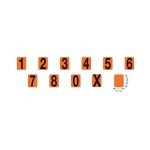 Kit de 33 Chapas Numéricas para Chapa ADR