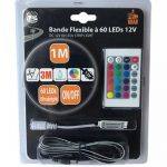 Tira LED de 1 m, 12 V y 16 colores