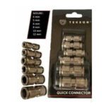 Kit de 6 acoples rápidos metálicos