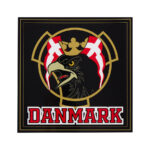 Pegatina Grifo y Bandera de Dinamarca