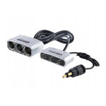 Enchufe múltiple DIN de 3 tomas 5A con On y Off.