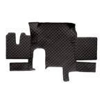 Juego de Tapetes Eco Piel Man TGX Auto 1 Cajón (2007-2017) Negro con Línea Roja