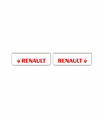 Par de Palas Renault 600x180 Letras Vermelhas