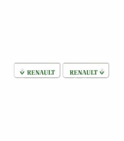 Par de Palas Renault 600x180 Letras Verdes