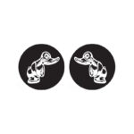 Par de pegatinas Angry Duck