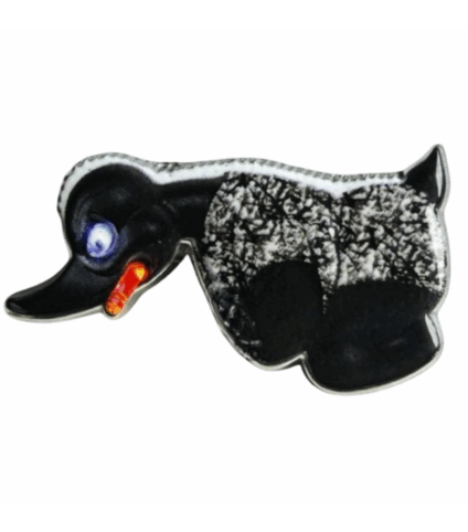 Pin Angry Duck Cinza
