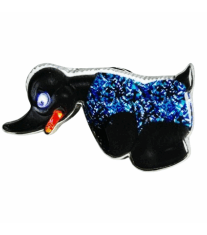 Pin Angry Duck Azul