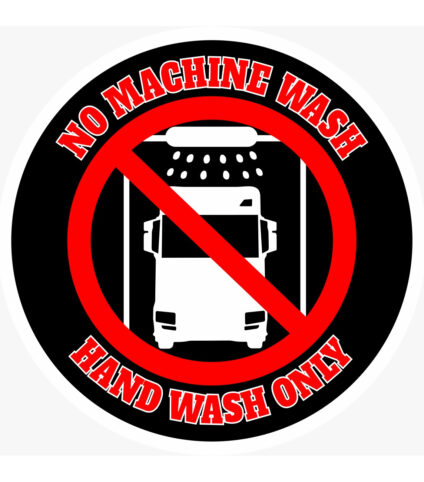 Autocolante Hand Wash Only