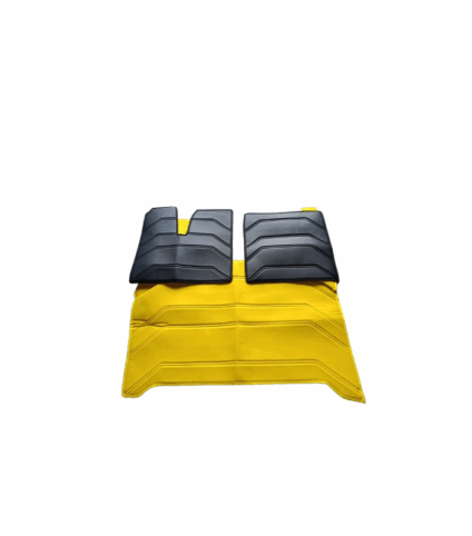 Jogo De Tapetes Eco Pele Man TGX 2020-Amarelo e Preto 2 gavetas