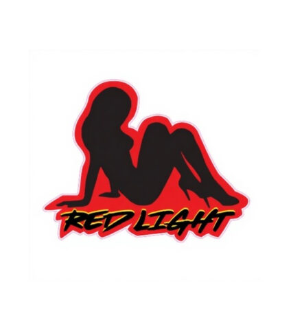 Autocolante Red Light Lady