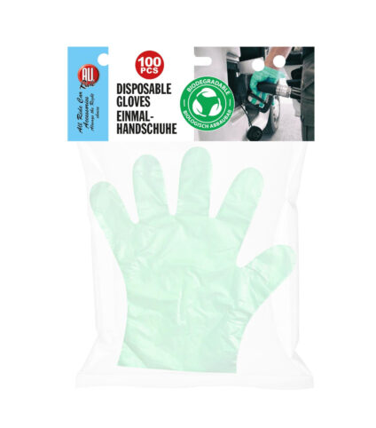 Pack 100 Luvas Descartáveis Biodegradáveis