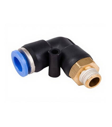 Cotovelo Macho Conector Plástico Metal Ø6 BSPT