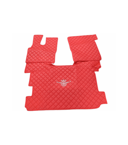 Jogo De Tapetes Eco Pele Daf XF 105/106 Automático Vermelho