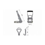 Cinta 12mt 5T Gancho em J Roquete Invertido - Image 2