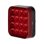 Farolim de Nevoeiro Traseiro Quadrado 16 Leds 12/24V