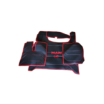 Jogo De Tapetes Eco Pele MAN TGX 2020+ Preto e Vermelho - Image 2