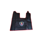 Jogo De Tapetes Eco Pele Scania R 2018 Preto e Vermelho